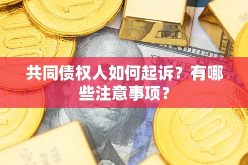 北京共同债权人如何起诉？有哪些注意事项？